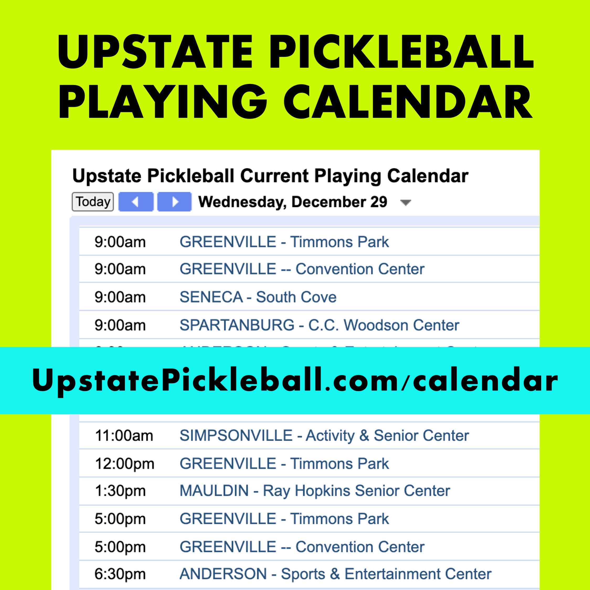 Upstate Pickleball Calendar Printable Calendar 2023 Upstate Pickleball Calendar Printable Calendar 2023